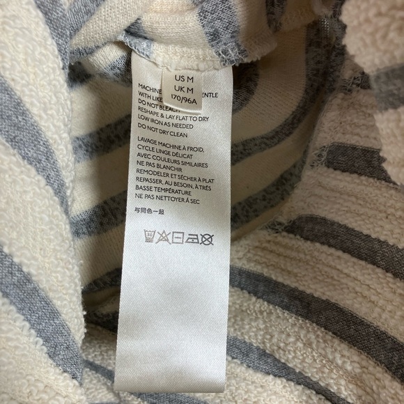 Anthro Maeve🔥SALE🔥strip top faux fur trim Medium - Picture 9 of 9